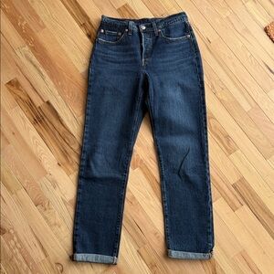 Levi's Dark Blue Straight Leg Women's Jeans 27R